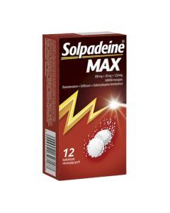 Solpadeine Max, tabl.musuj., 12 szt