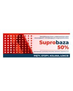 Suprobaza 50%, krem, złuszcz.,d/pięt,kolan,łokci, 30 g