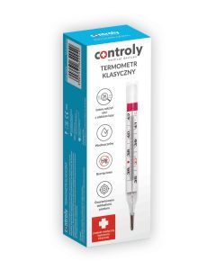 Termometr klasyczny szklany, 1 szt.