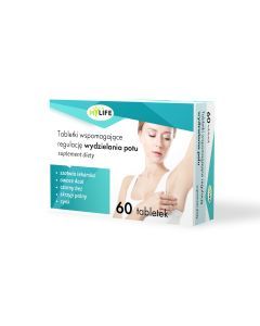 Tabletki wspomagające regulację wydzielania potu, 60 szt.