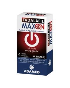 Tadalafil Maxon, 10 mg, tabl.powl., 4 szt