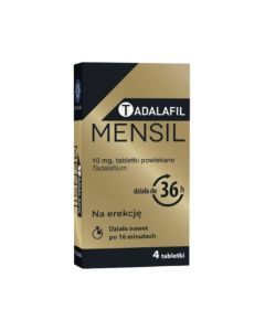 Tadalafil Mensil, 10 mg, tabl.powl., 4 szt