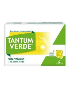 Tantum Verde sm.cytrynowy, 3 mg, pastyl.twarde, 30szt,blist.
