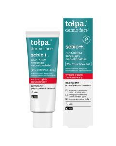 Tołpa Dermo Face Sebio+, Cica-krem korygujący niedoskonałości, 40 ml