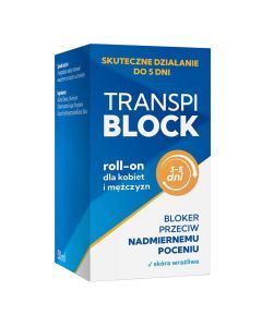 Transpiblock, roll-on,blocker,p/nadmiernemu poceniu, 50 ml