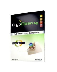 UrgoClean Ag, opatrunek, 15 cm x 20 cm, 1 szt. (z opakowania 5 sztuk).