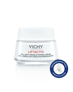 Vichy Liftactiv Supreme, przeciwzmarszczkowy krem ujędrniający z kwasem hialuronowym do skóry normalnej i mieszanej, 50 ml