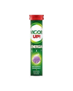 Vigor UP! Energia sm.owoce leśne, tabl.musuj., 20 szt