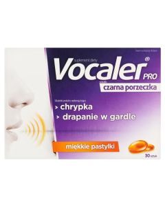 Vocaler PRO, pastylkI do ssania,czarna porzeczka, 30 szt