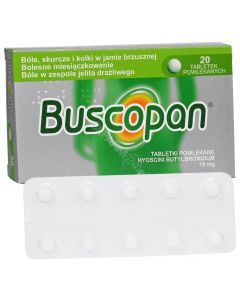 Buscopan, 10 mg, tabletki powlekane, 20 szt.