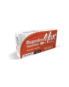 Ibuprofen MAX Aurovitas, 400 mg, kaps.miękkie, 10 szt