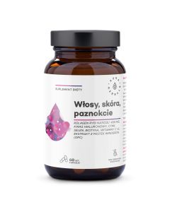 Kolagen Rybi NatiCol, Włosy, Skóra, Paznokcie, kapsułki, 60 szt.