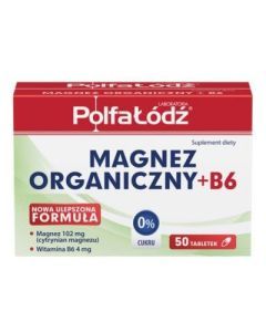 Magnez Organiczny + B6, tabl., 50 szt