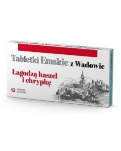 Tabletki Emskie z Wadowic, tabl.d/ssania, o sm.mięt.,12 szt