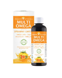 MultiOmega, płyn, smak owoców tropikalnych, 250 ml