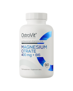OstroVit, Magnesium Citrate 400 mg + B6, 90 szt.