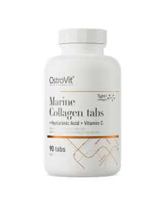 OstroVit, Kolagen Morski + Kwas Hialuronowy + Witamina C, tabletki, 90 szt.