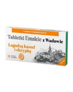 Tabletki Emskie z Wadowic, tabl.d/ssania, o sm.pomar., 12szt
