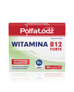Vitaminum B12 Forte, Polfa Łódź, 10 µg, tabletki, 50 szt.