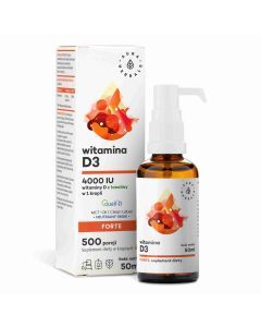 Witamina D3 4000 IU, MCT, krople, 50 ml