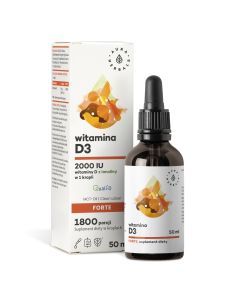 Witamina D3 2000 IU Forte, MCT, krople, 50 ml