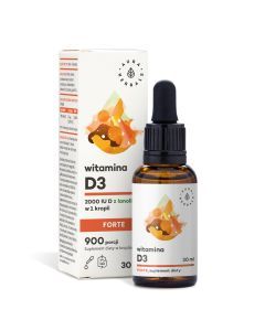 Witamina D3 2000 IU Forte, krople, 30 ml
