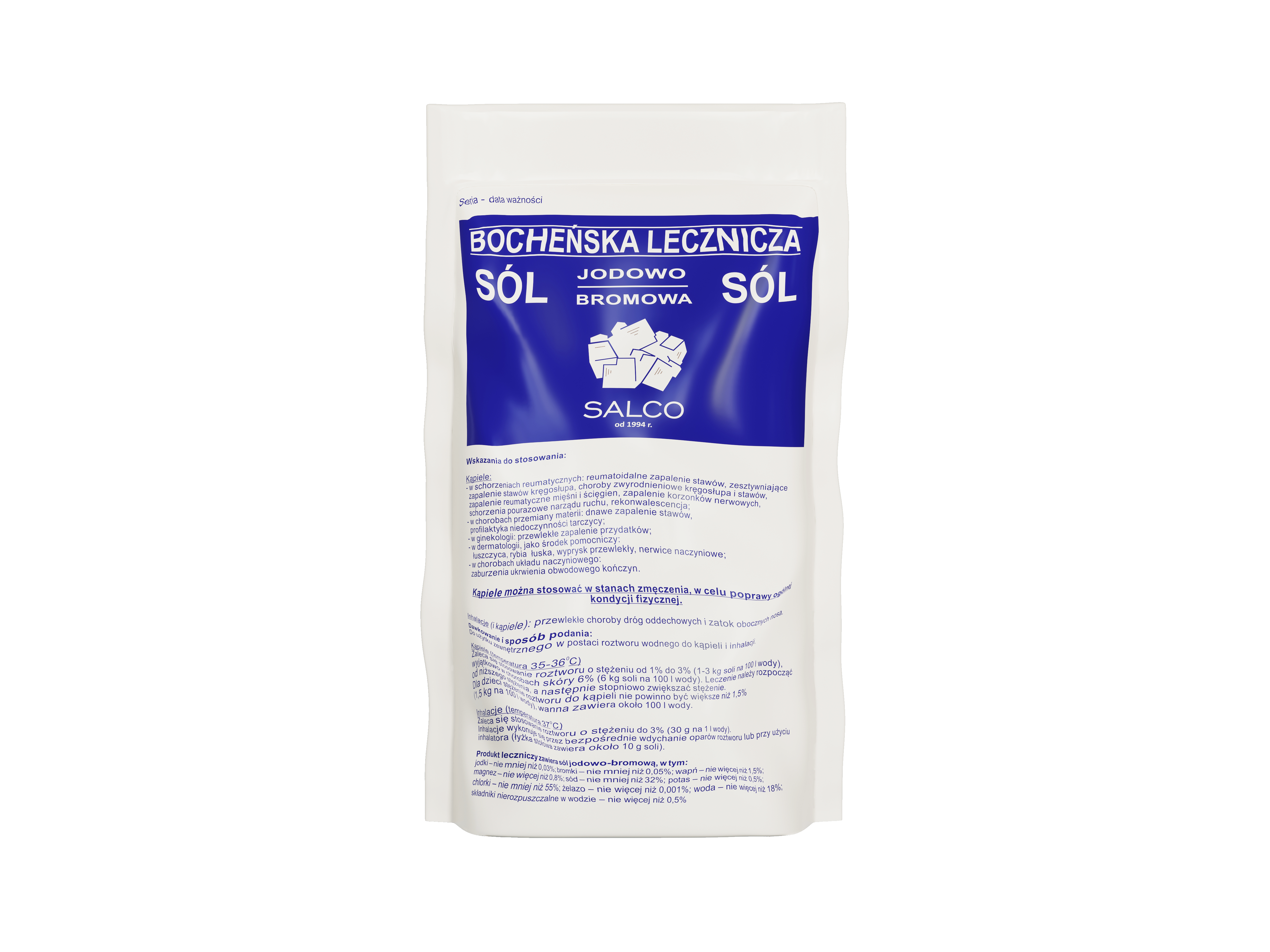 S&oacute;l bocheńska, lecznicza, jodowo-bromowa, 1 kg