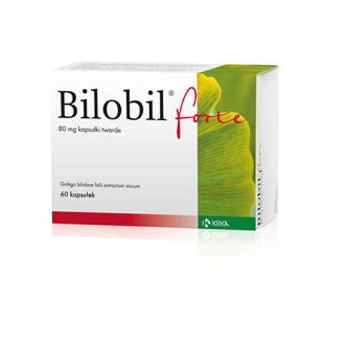Bilobil forte, 80 mg, kapsułki twarde, 60 sztuk