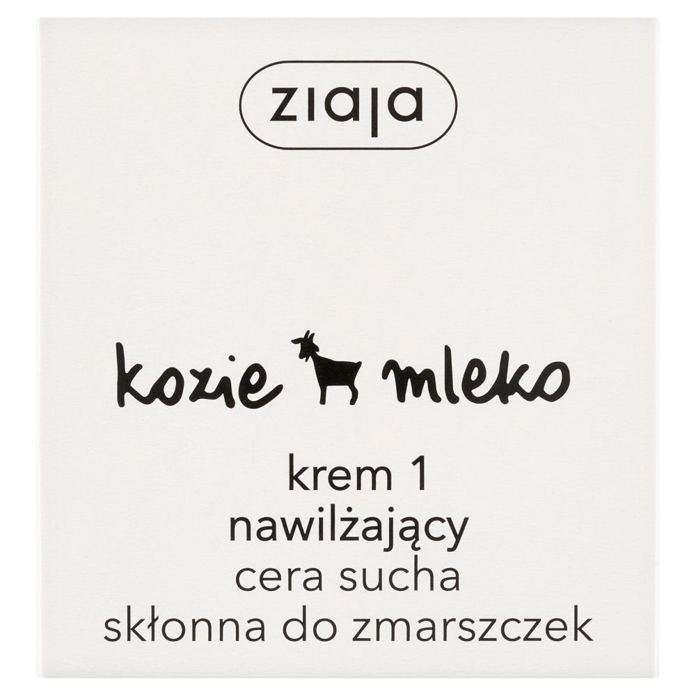 Ziaja Kozie Mleko, krem 1 nawilżający, cera sucha, skłonna do zmarszczek, 50 ml