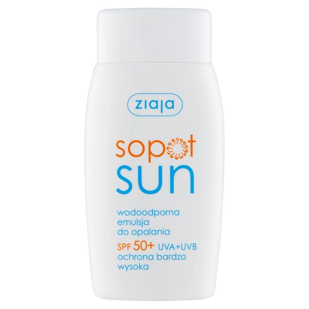 Ziaja Sopot Sun, wodoodporna emulsja do opalania SPF 50+, 125 ml