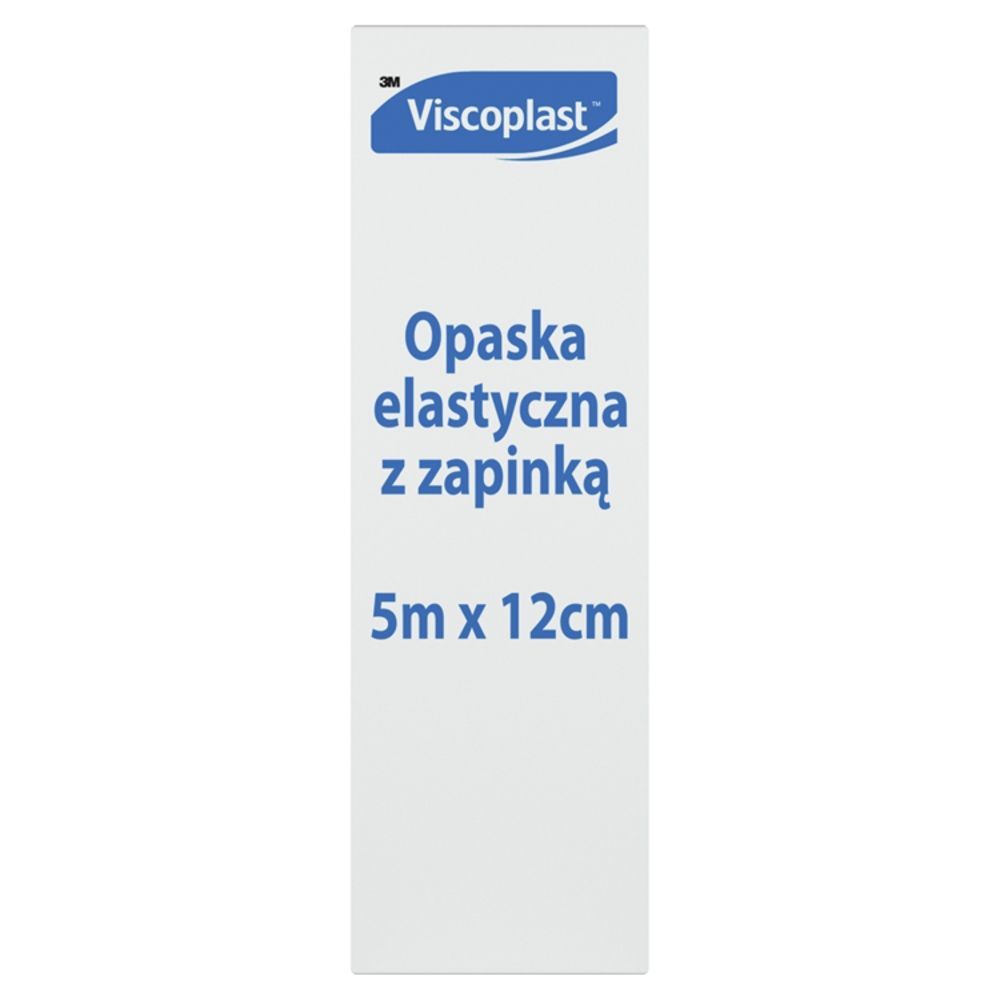 Viscoplast, opaska elastyczna z zapinką, 5 m x 12 cm, 1 szt.