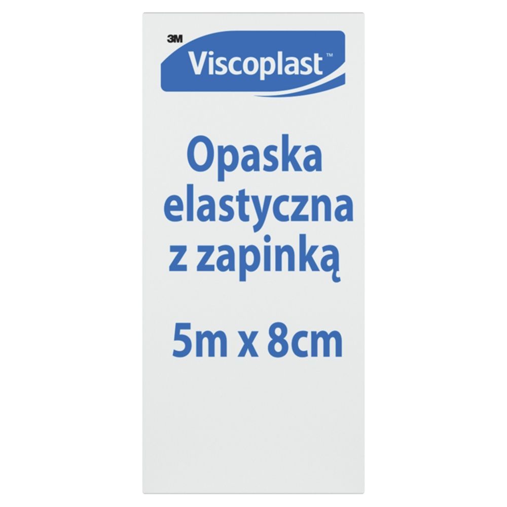 Viscoplast, opaska elastyczna z zapinką, 5 m x 8 cm, 1 szt.