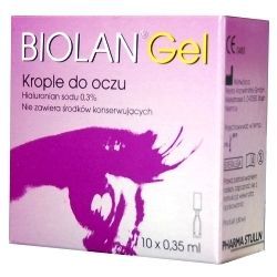 Biolan Gel, 0,3%, krople do oczu, 0,35 ml, 10 minims&oacute;w