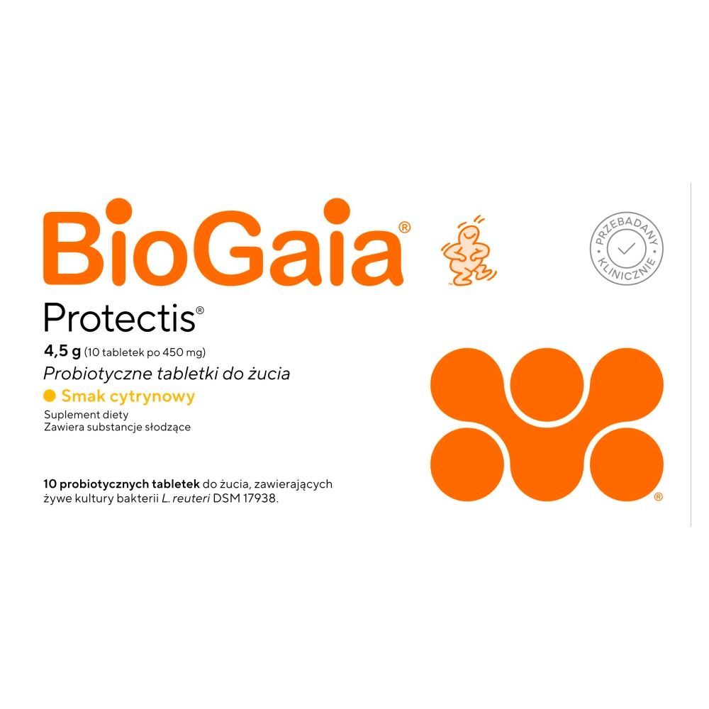 BioGaia, tabletki do żucia, probiotyczne, 10 szt.