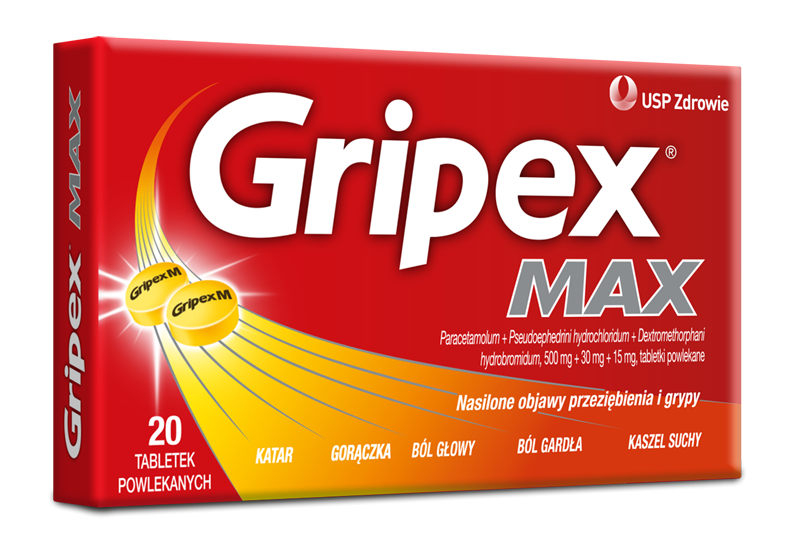 Gripex Max, tabletki powlekane, 20 szt.