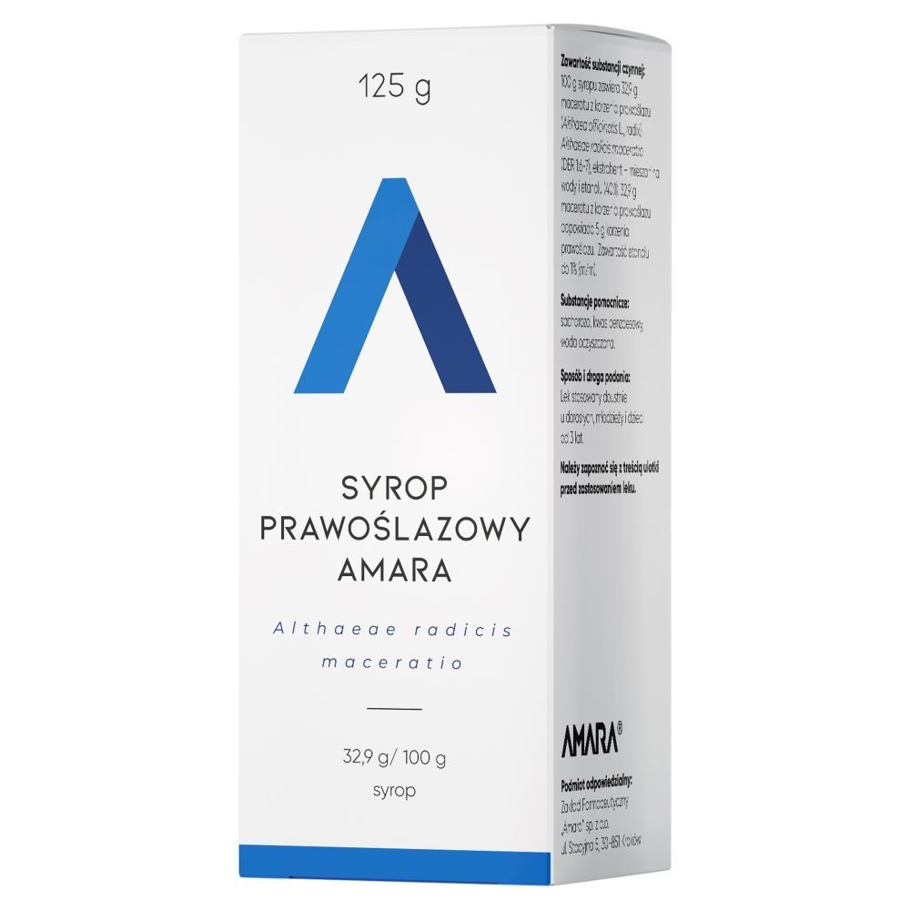 Syrop prawoślazowy Amara, syrop, 125 g