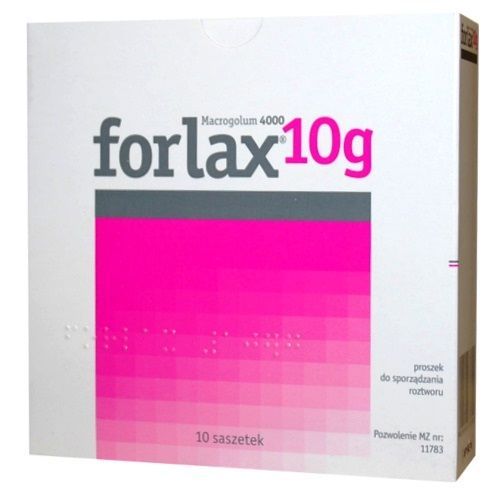 FORLAX 10 g, proszek do sporządzania roztworu doustnego, 10 saszetek