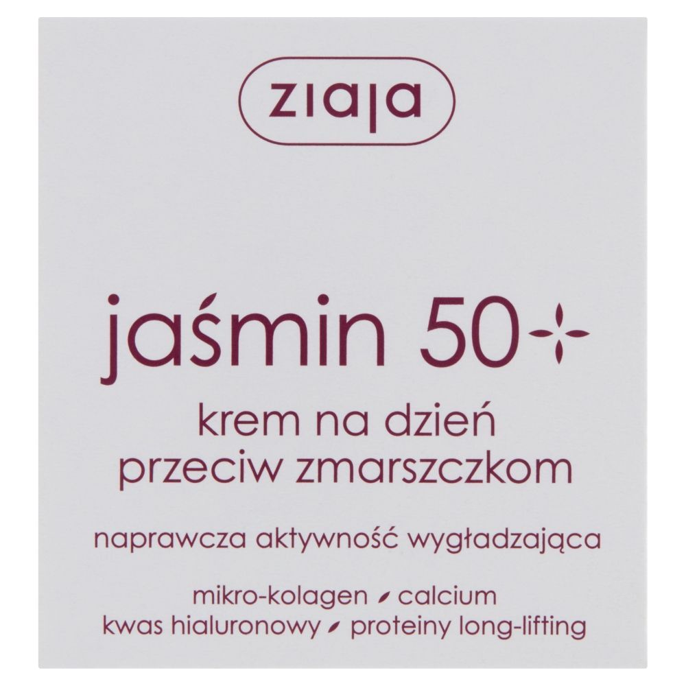 Ziaja Jaśmin 50+, krem na dzień przeciw zmarszczkom, 50 ml