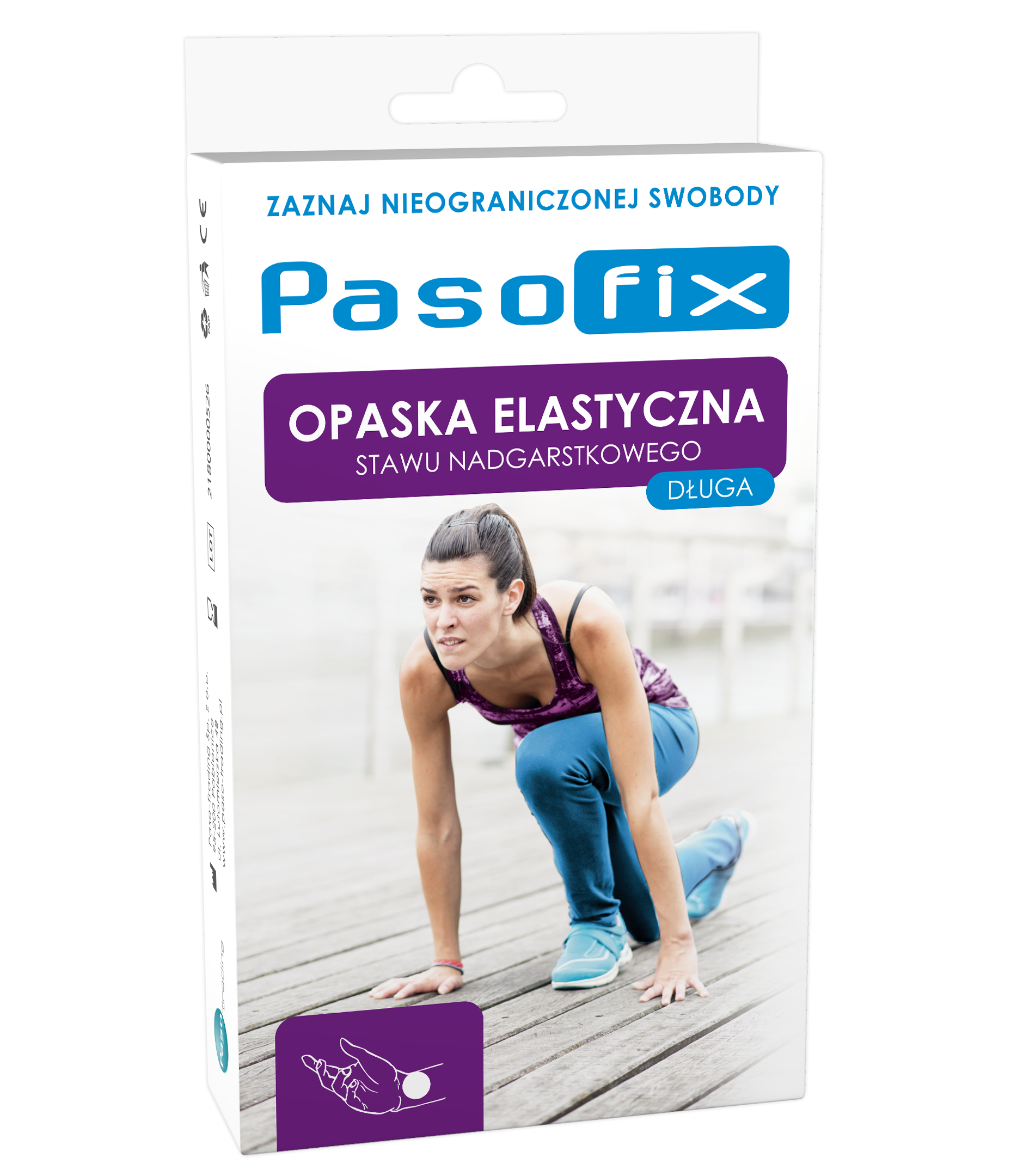 Paso-fix, opaska elastyczna stawu nadgarstkowego, długa, rozmiar M