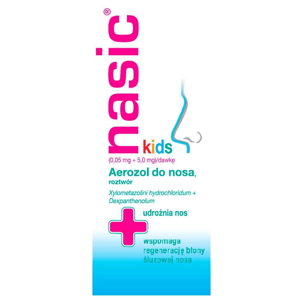 Nasic Kids, (0,05mg+5mg)/dawkę, aerozol do nosa, roztw&oacute;r, 10 ml