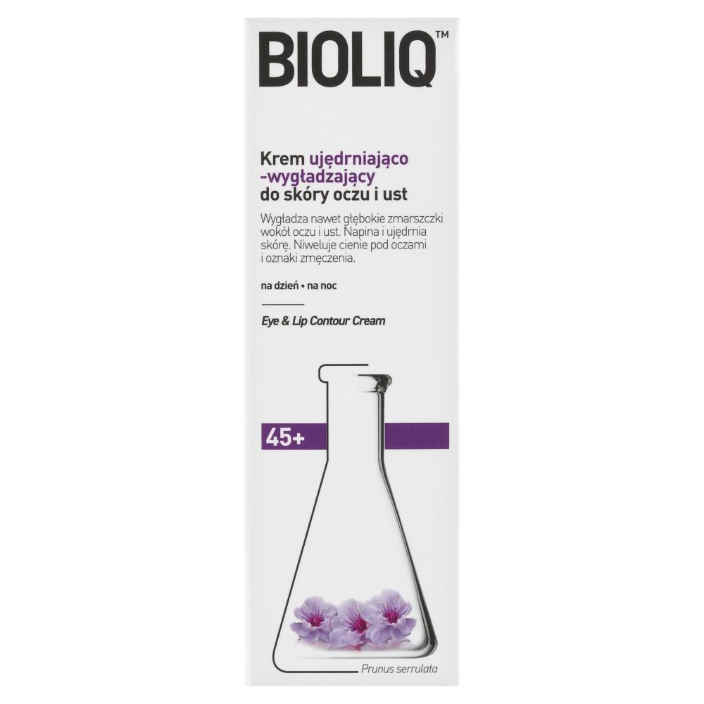 Bioliq 45+, krem ujędrniająco-wygładzający do sk&oacute;ry oczu i ust, 15 ml