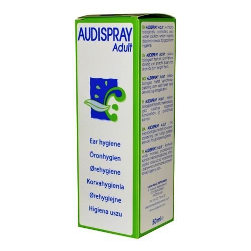 Audispray Adult, roztw&oacute;r wody morskiej, higiena uszu, 50 ml