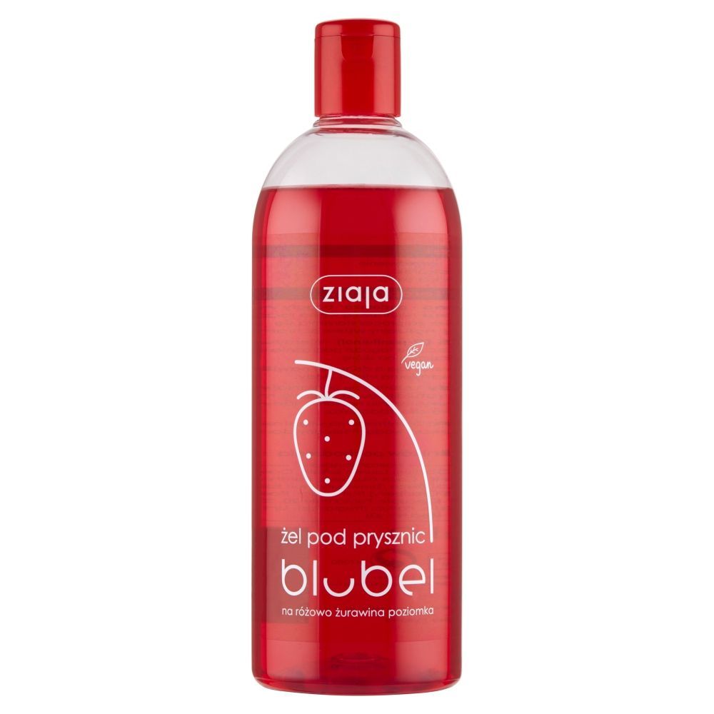 Ziaja Blubel, żel pod prysznic, żurawina-poziomka, 500 ml