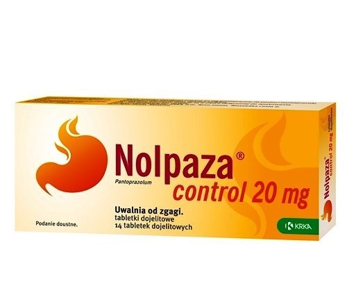 Nolpaza control, 20 mg, tabl.dojelit., 14 szt