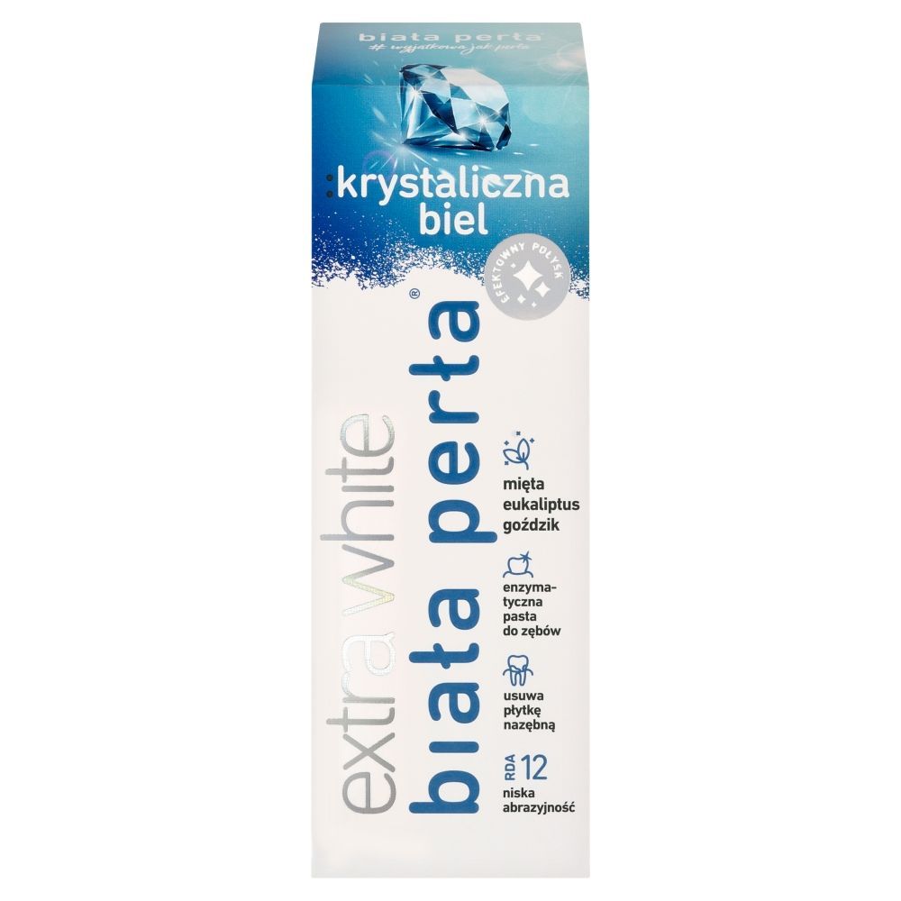 Biała Perła Plus Krystaliczna Biel, wybielająca pasta do zęb&oacute;w, 75 ml