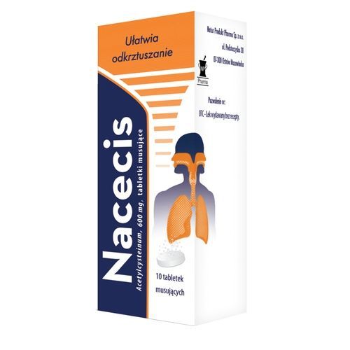 Mucofortin, 600 mg, tabletki musujące, 10 sztuk
