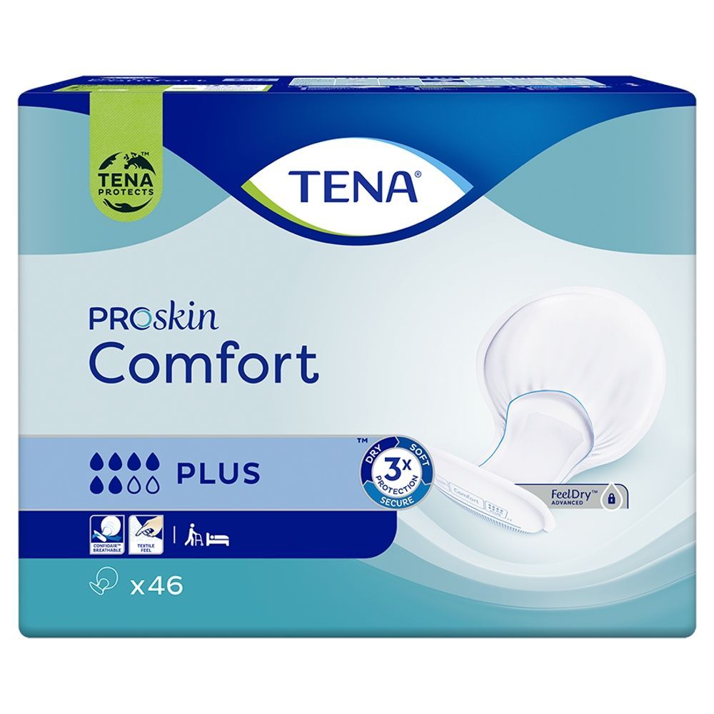 TENA ProSkin Comfort Plus, pieluchy anatomiczne, 46 szt.