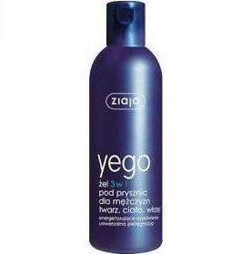 Ziaja Yego, żel pod prysznic dla mężczyzn, 3w1, 300 ml