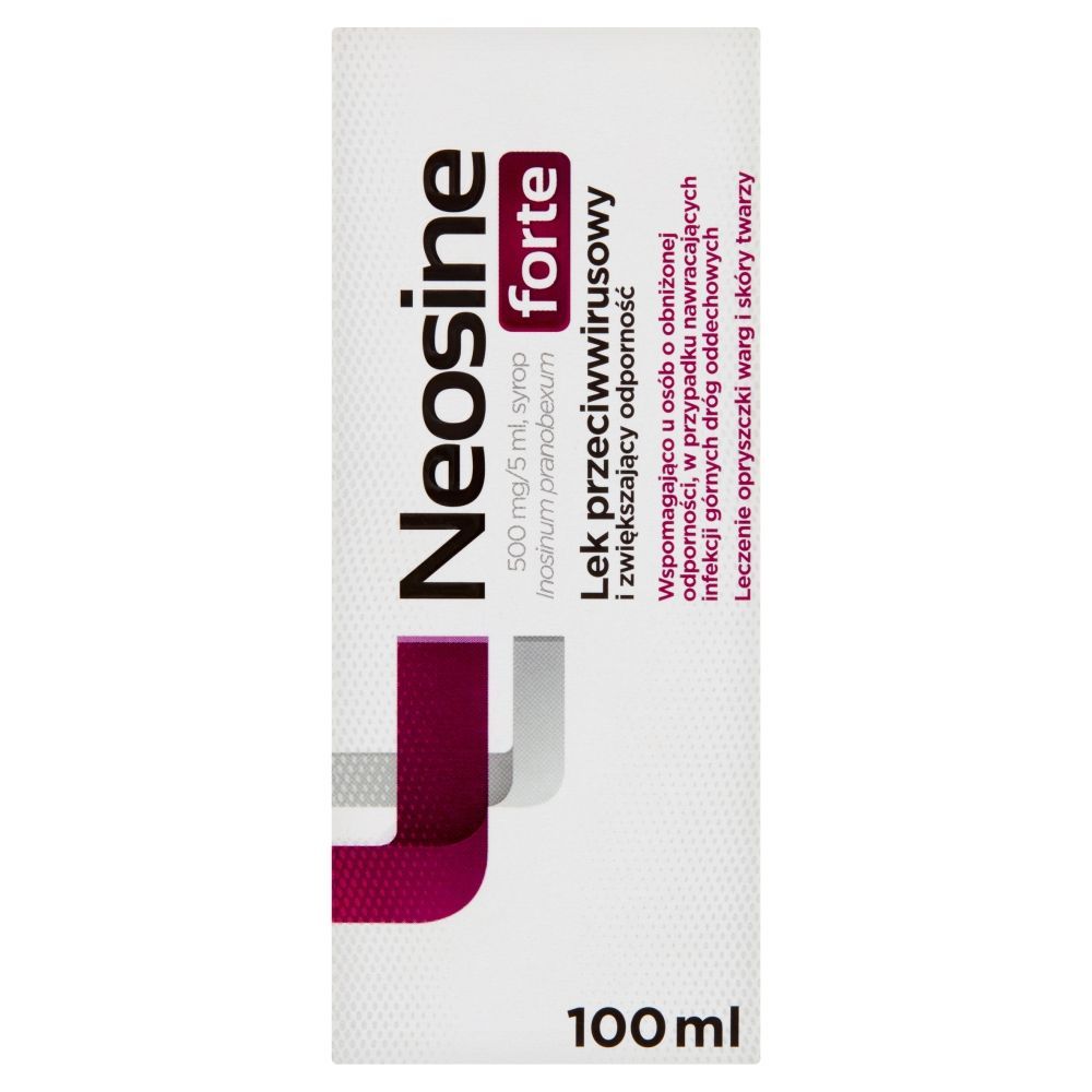 Neosine forte, 500 mg/5 ml, syrop, 100 ml
