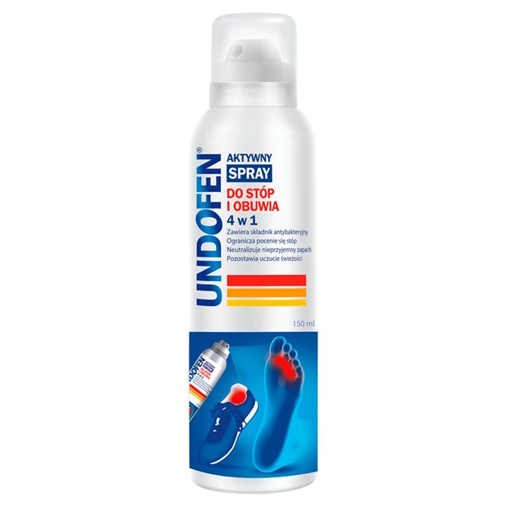 Undofen aktywny spray do st&oacute;p i obuwia 4 w 1, 150 ml